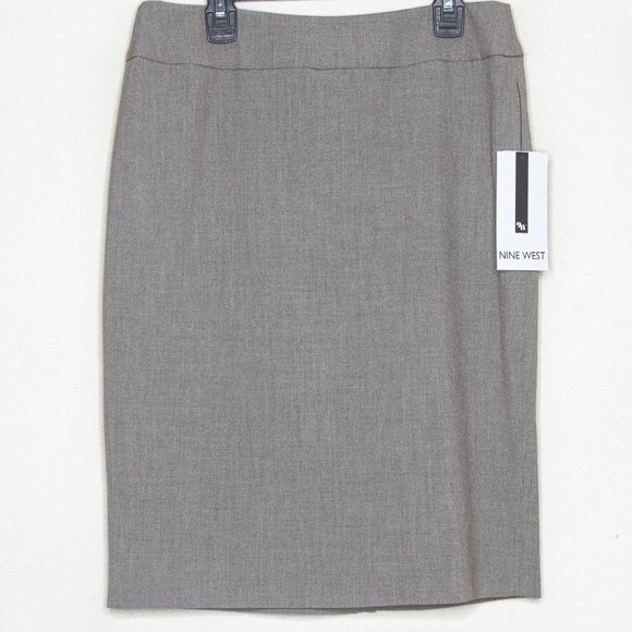 NINE WEST GRAY SHORT SKIRT - Picture 1 of 16